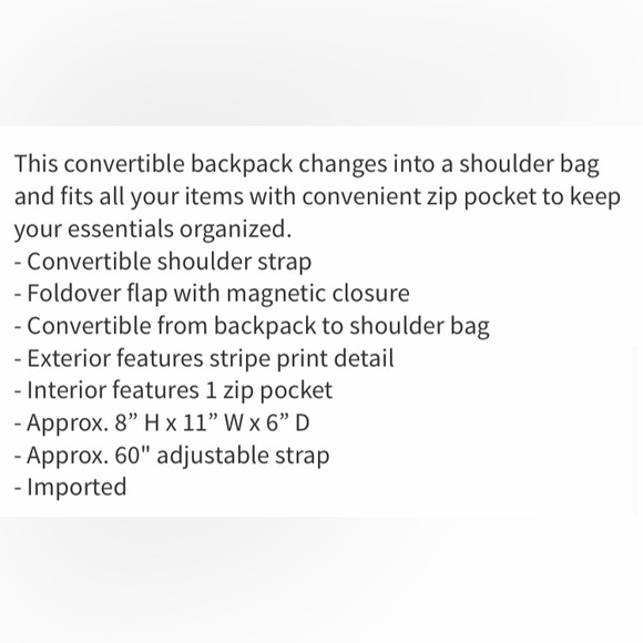 Botkier Convertible Backpack - Picture 7 of 7